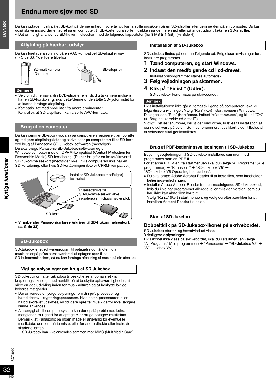 Endnu mere sjov med sd | Panasonic SCPM71SD User Manual | Page 146 / 192