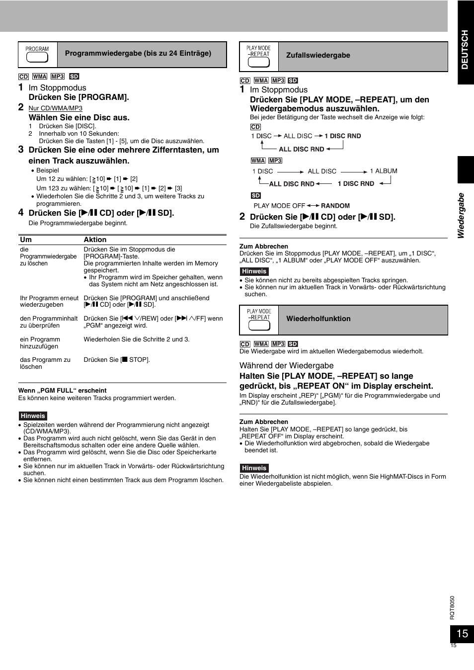 Panasonic SCPM71SD User Manual | Page 15 / 192