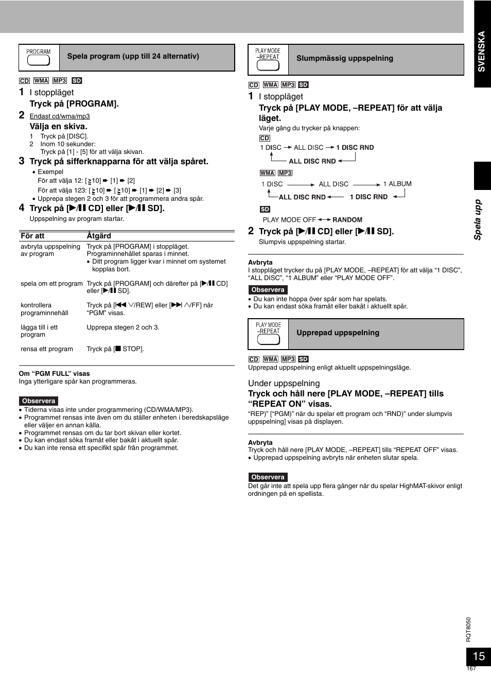 Panasonic SCPM71SD User Manual | Page 167 / 192