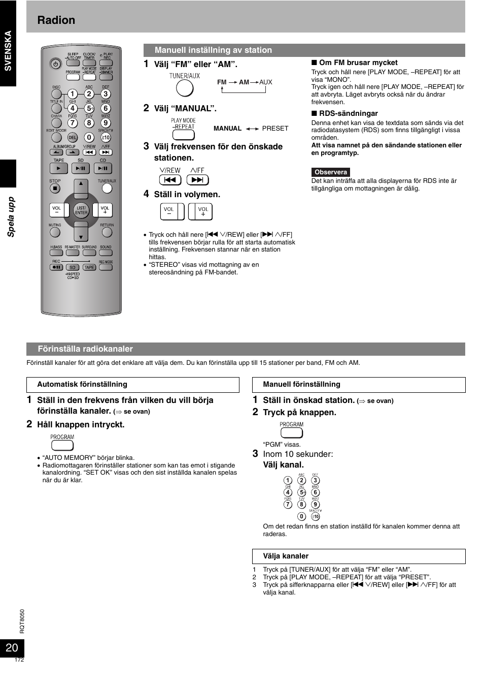 Radion | Panasonic SCPM71SD User Manual | Page 172 / 192