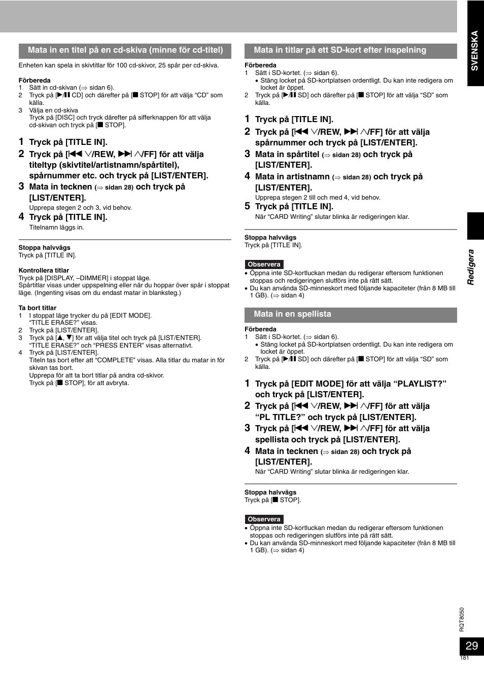 Panasonic SCPM71SD User Manual | Page 181 / 192