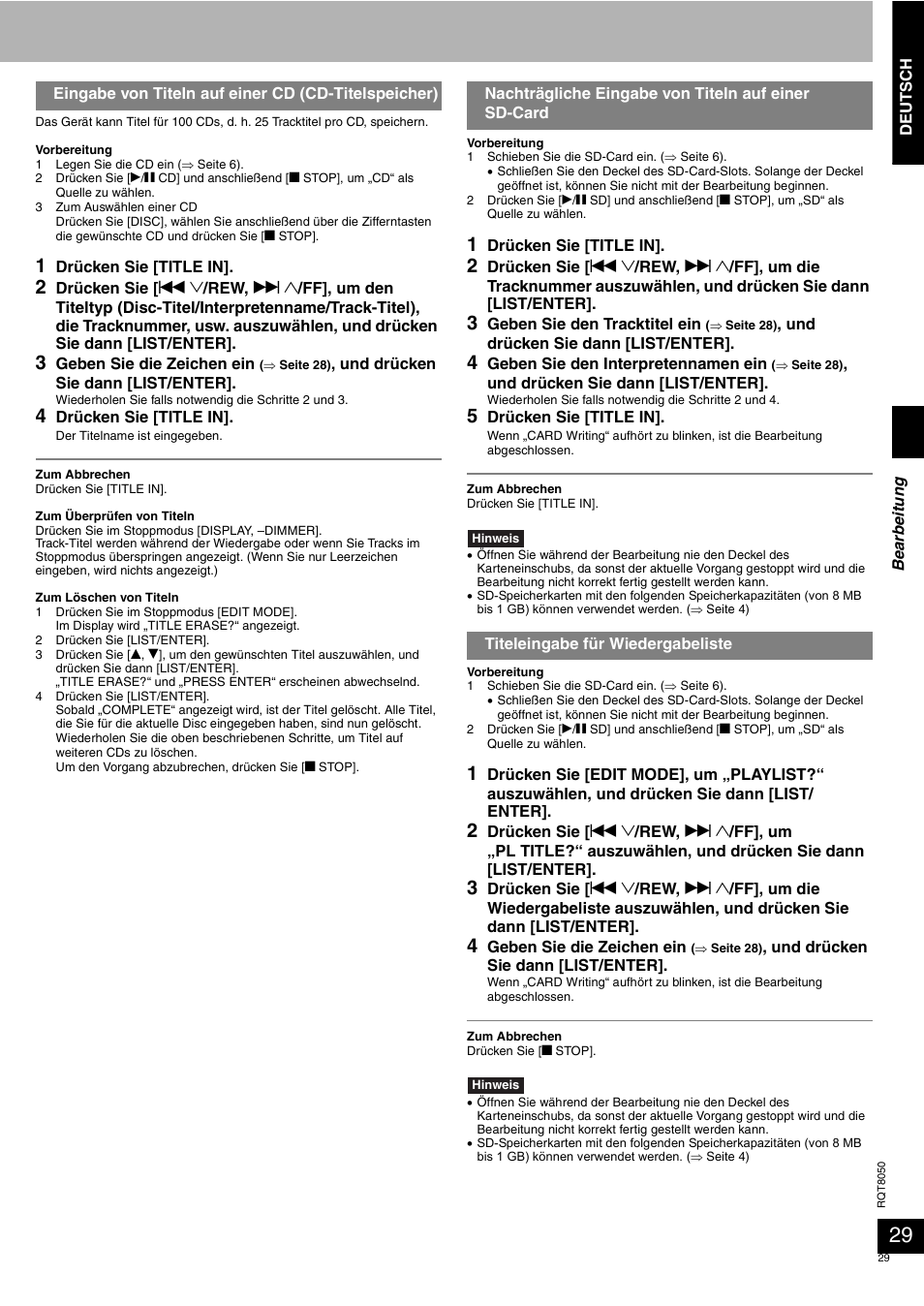 Panasonic SCPM71SD User Manual | Page 29 / 192