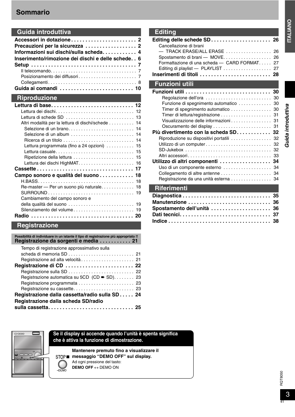 Panasonic SCPM71SD User Manual | Page 41 / 192