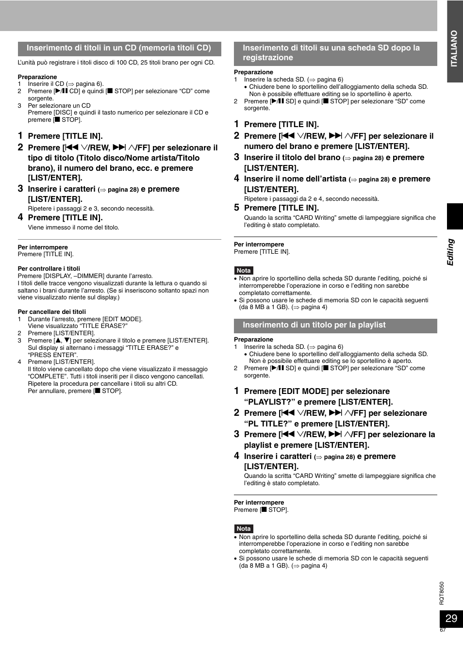 Panasonic SCPM71SD User Manual | Page 67 / 192