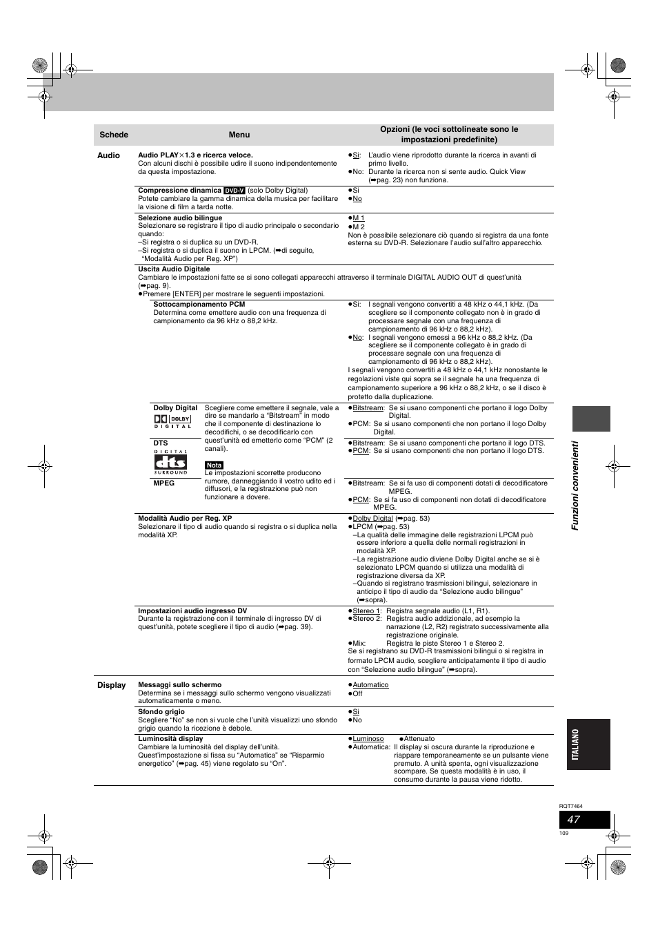 Panasonic DMRE95H User Manual | Page 109 / 124