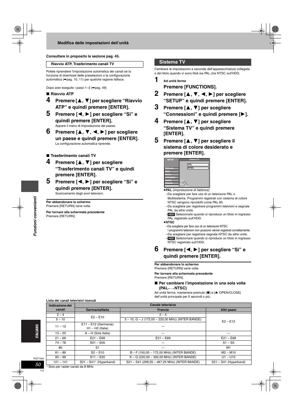 Panasonic DMRE95H User Manual | Page 112 / 124