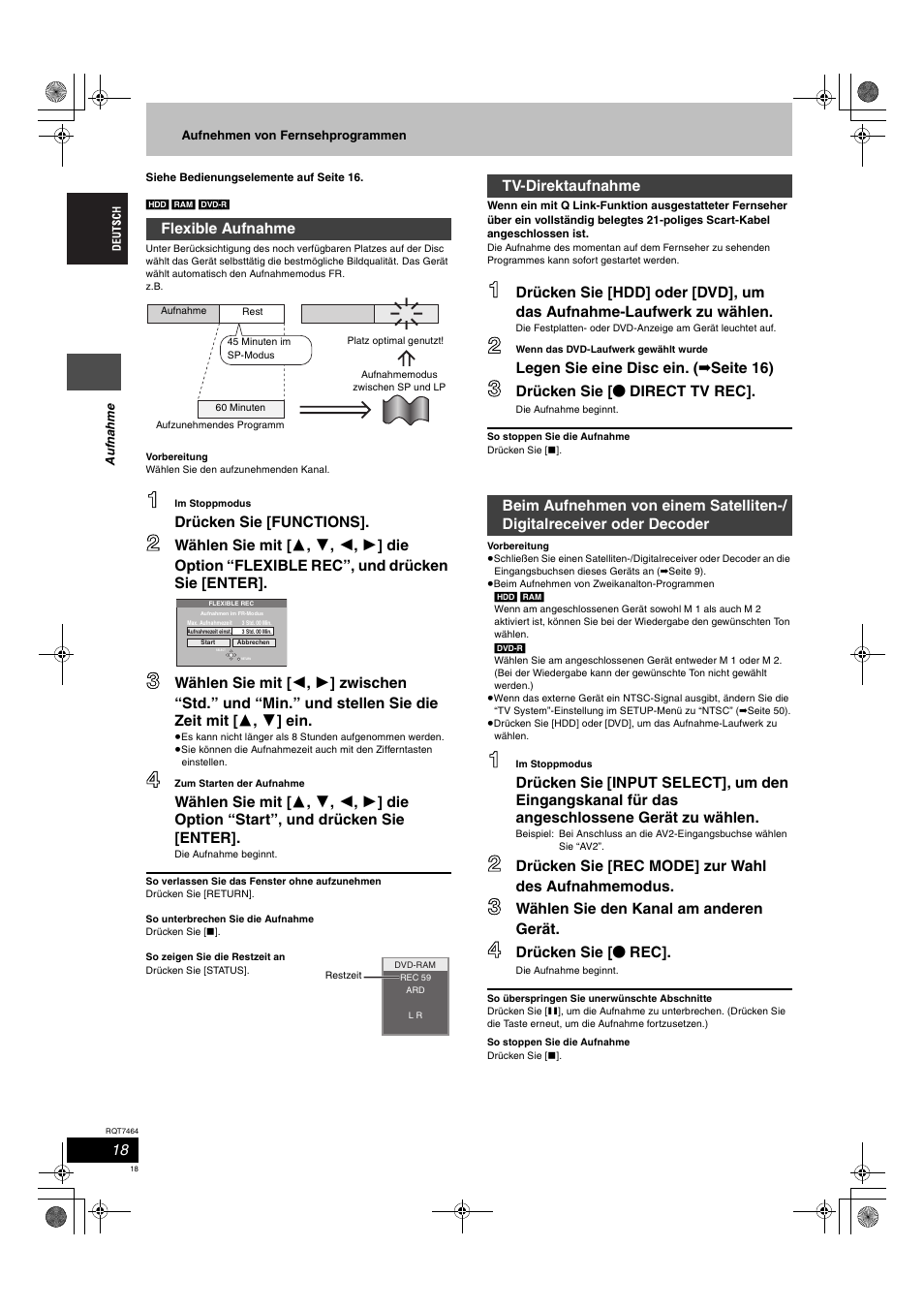 Panasonic DMRE95H User Manual | Page 18 / 124