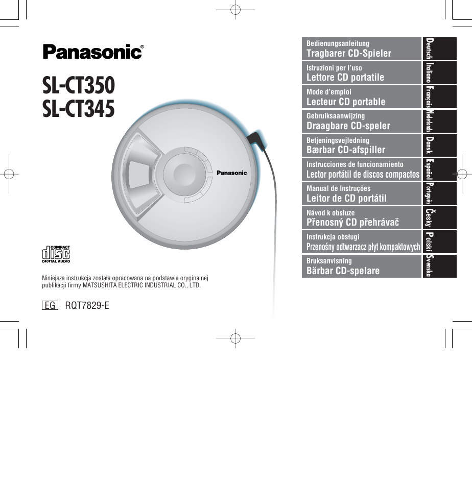 Panasonic SLCT345 User Manual | 64 pages