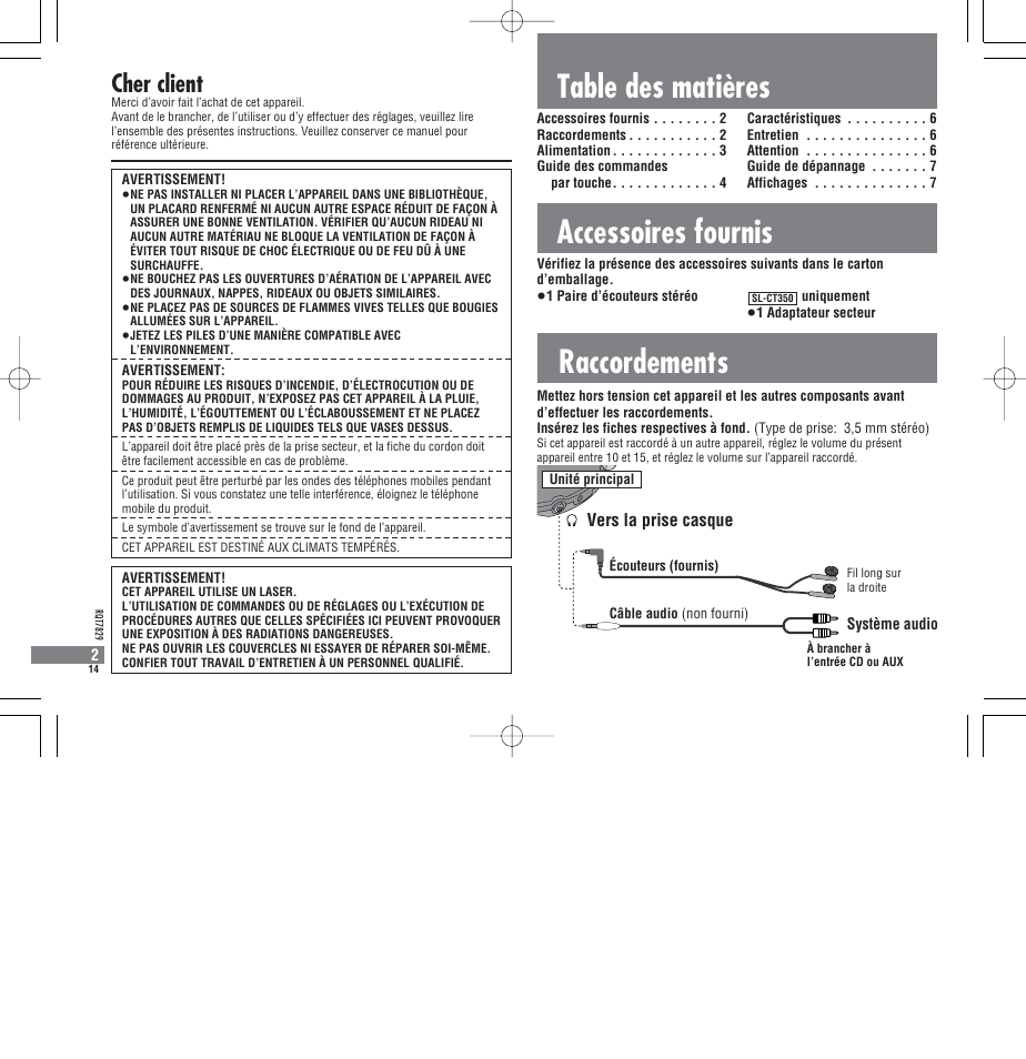 Panasonic SLCT345 User Manual | Page 14 / 64