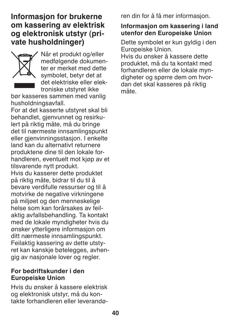 Panasonic ES2502 User Manual | Page 40 / 80