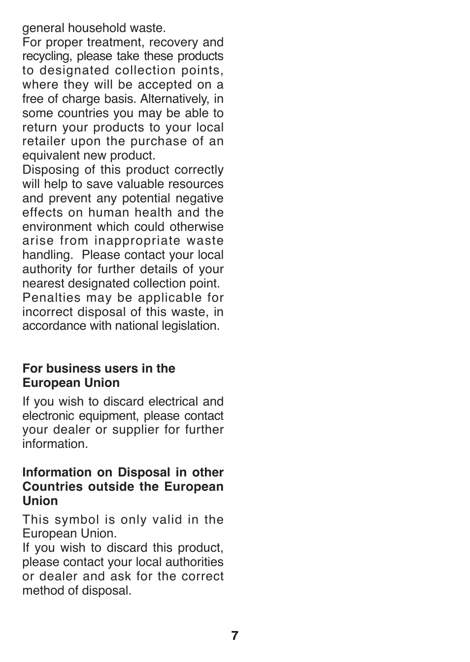 Panasonic ES2502 User Manual | Page 7 / 80