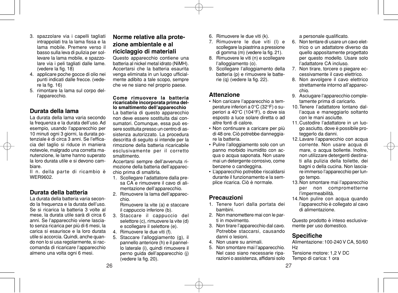 Panasonic ER221 User Manual | Page 14 / 53