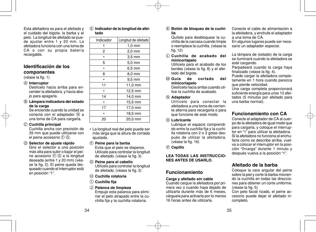 Panasonic ER221 User Manual | Page 18 / 53