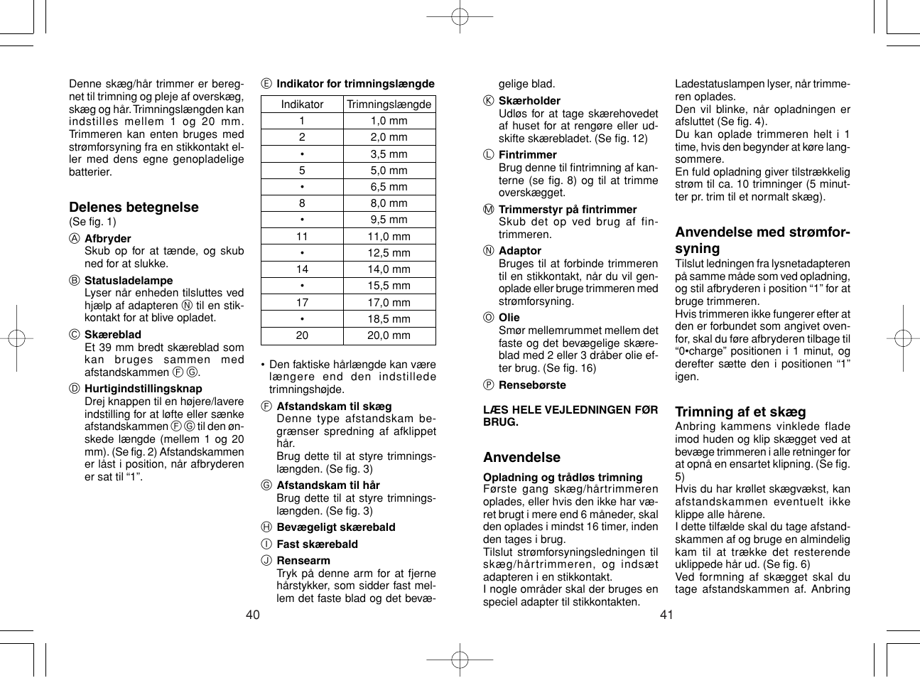 Panasonic ER221 User Manual | Page 21 / 53