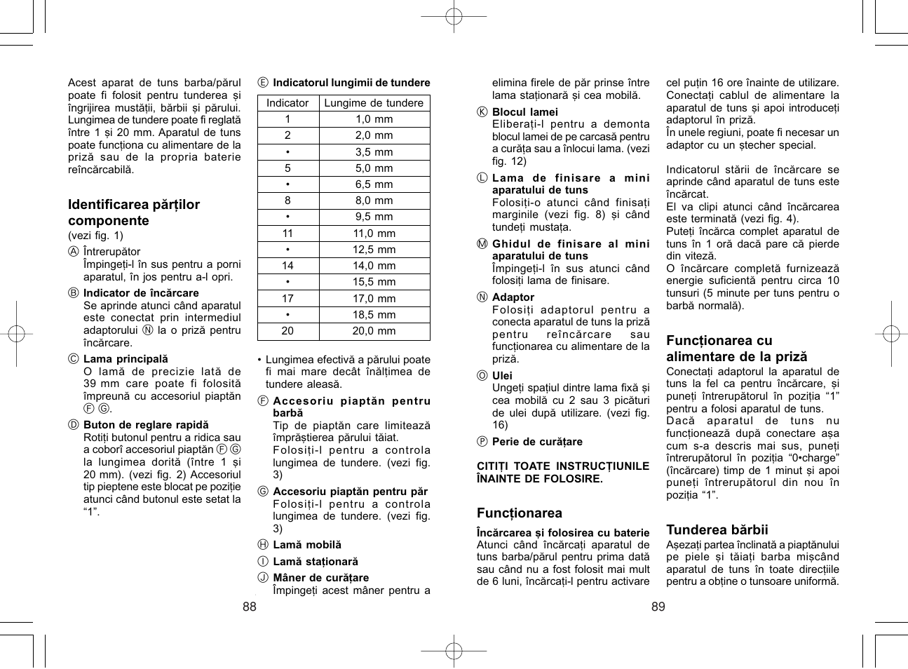Panasonic ER221 User Manual | Page 45 / 53