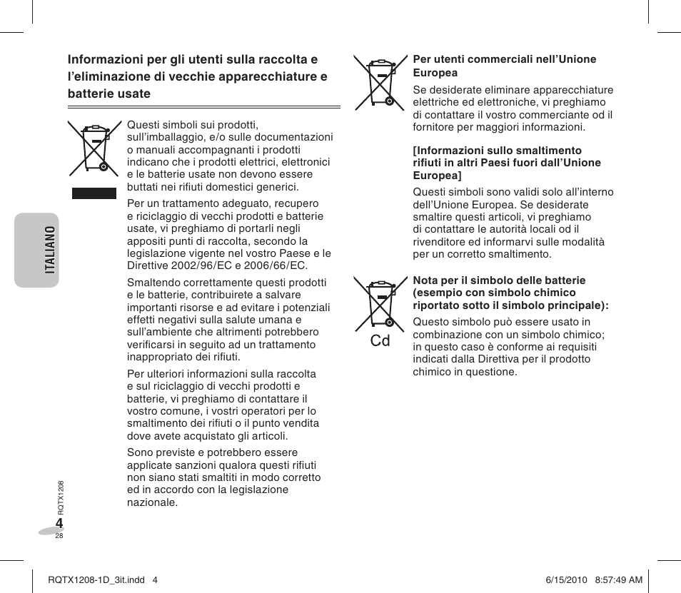 Panasonic RCDC1EG User Manual | Page 28 / 76