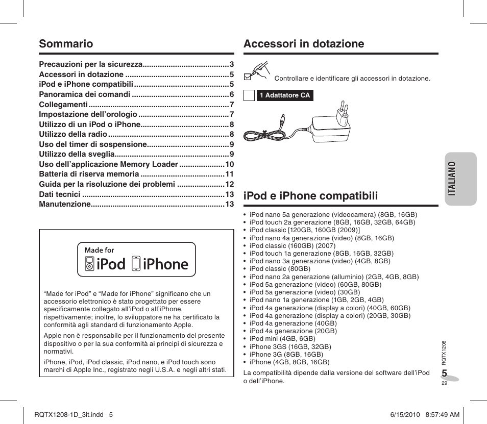 Panasonic RCDC1EG User Manual | Page 29 / 76