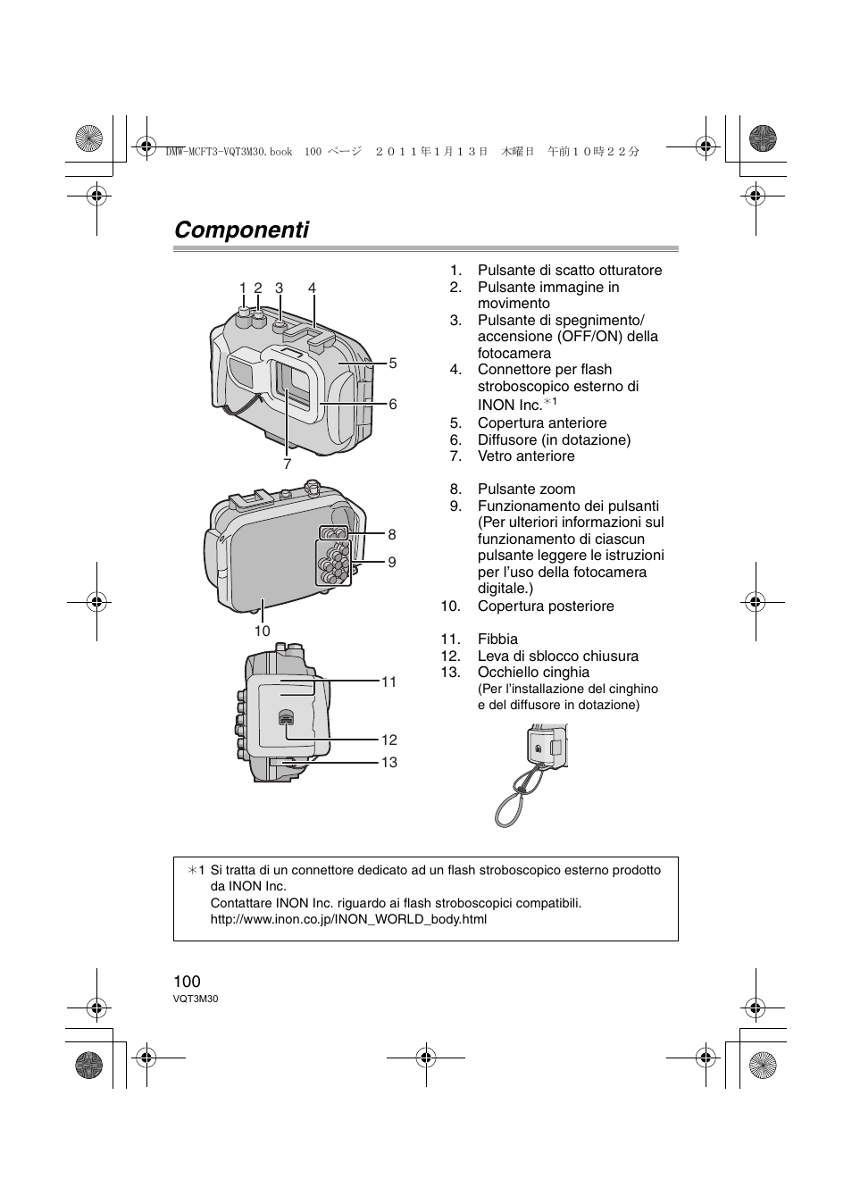 Componenti | Panasonic DMWMCFT3E User Manual | Page 100 / 184