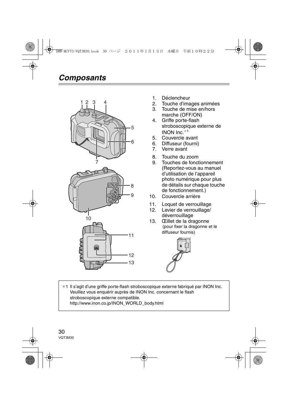 Composants | Panasonic DMWMCFT3E User Manual | Page 30 / 184