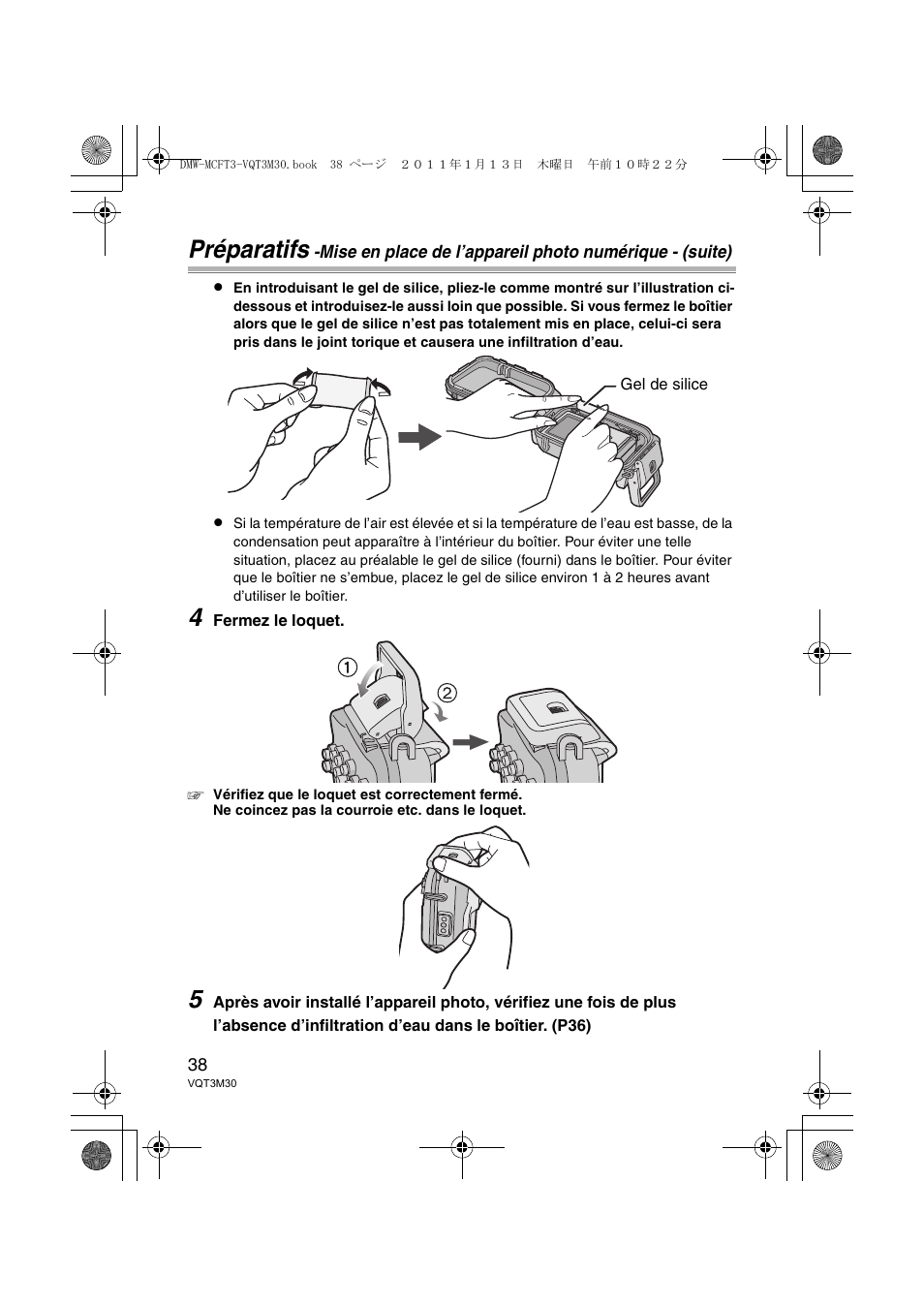 Préparatifs | Panasonic DMWMCFT3E User Manual | Page 38 / 184
