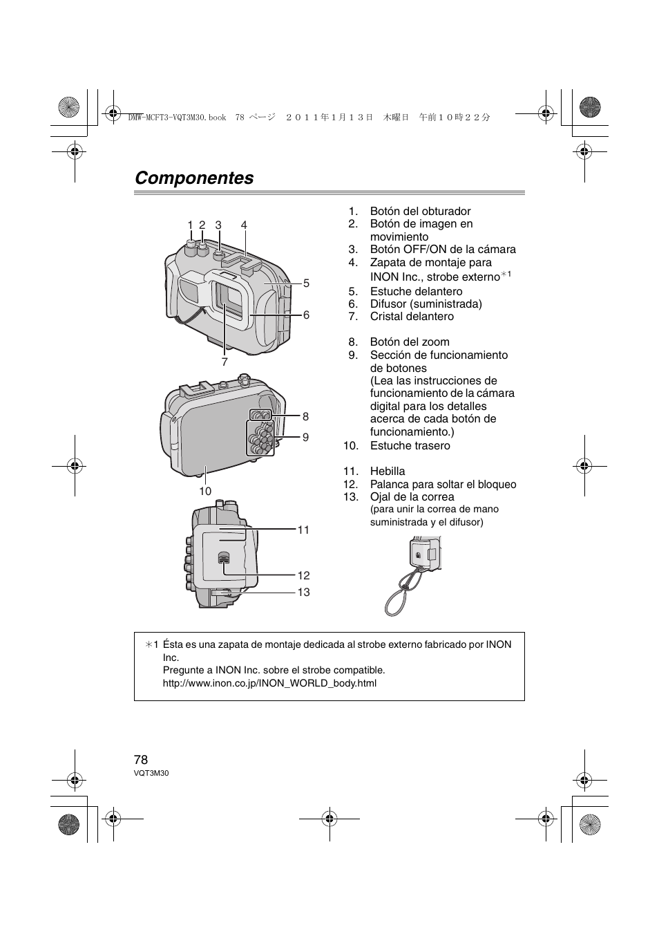 Componentes | Panasonic DMWMCFT3E User Manual | Page 78 / 184