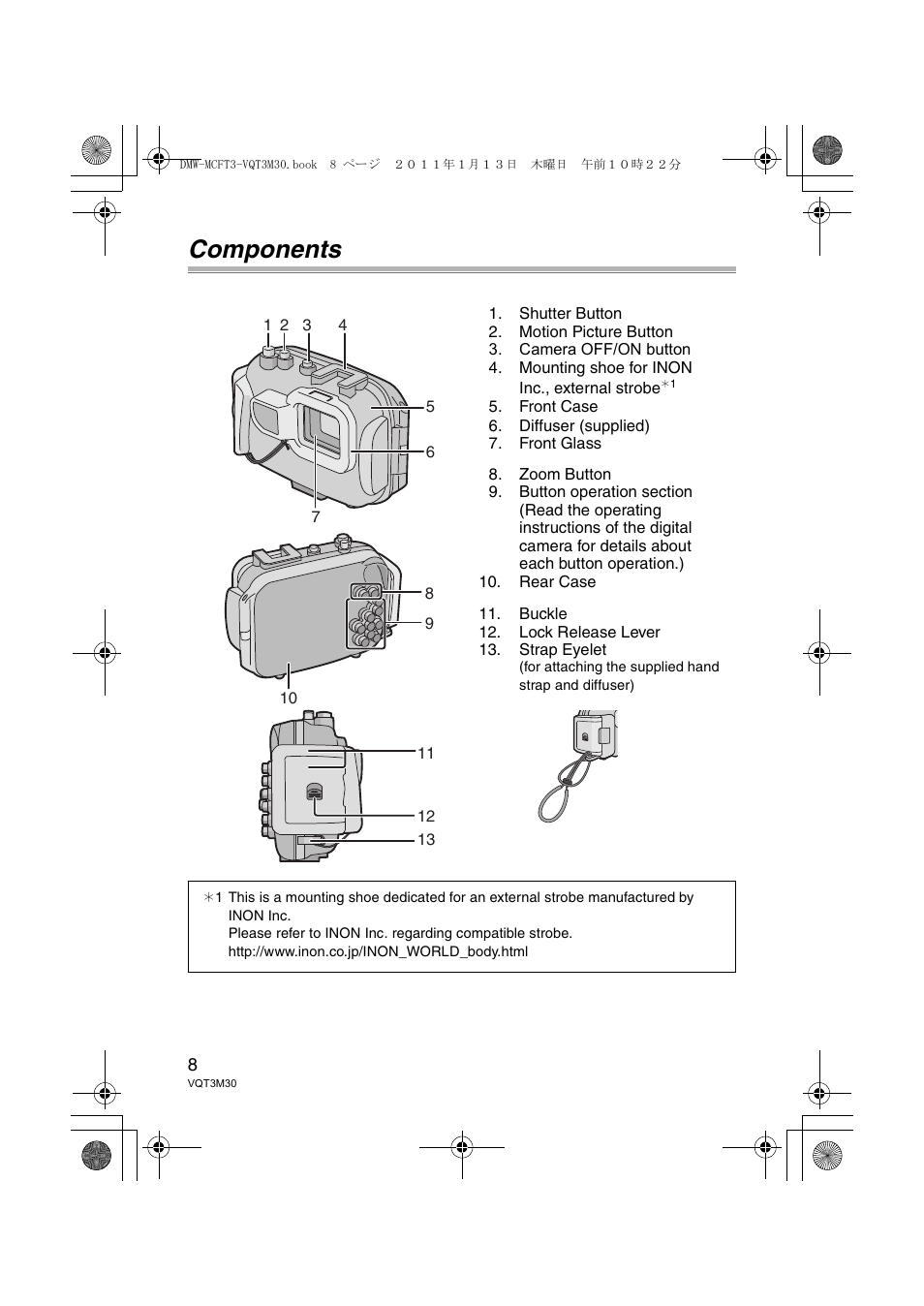 Components | Panasonic DMWMCFT3E User Manual | Page 8 / 184