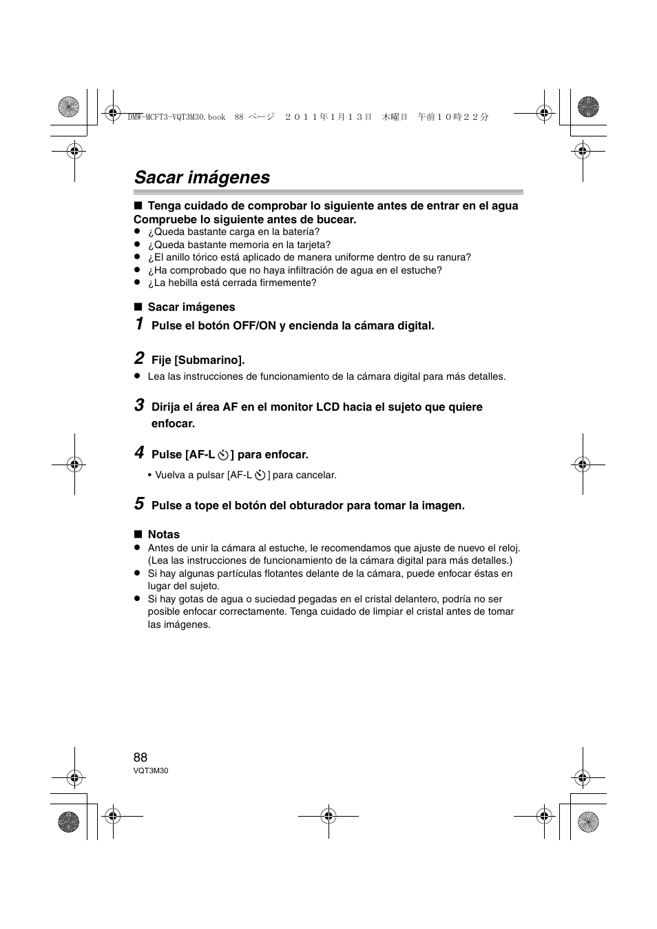 Sacar imágenes | Panasonic DMWMCFT3E User Manual | Page 88 / 184