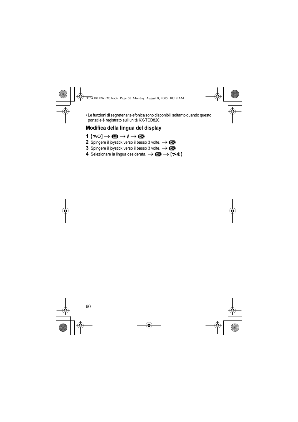 Panasonic KXTCA181EX User Manual | Page 60 / 72
