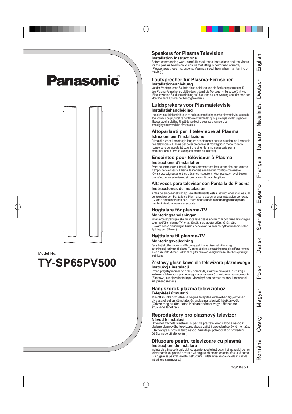 Panasonic TYSP65PV500 User Manual | 40 pages