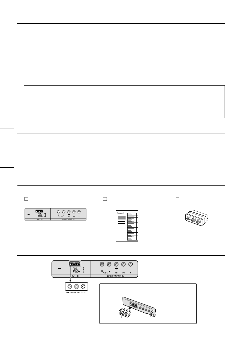 Precauzioni di sicurezza, Precauzioni per l'uso, Accessori | Disposizione dei terminali, Da osservare strettamente ) | Panasonic TY42TM5T User Manual | Page 8 / 20