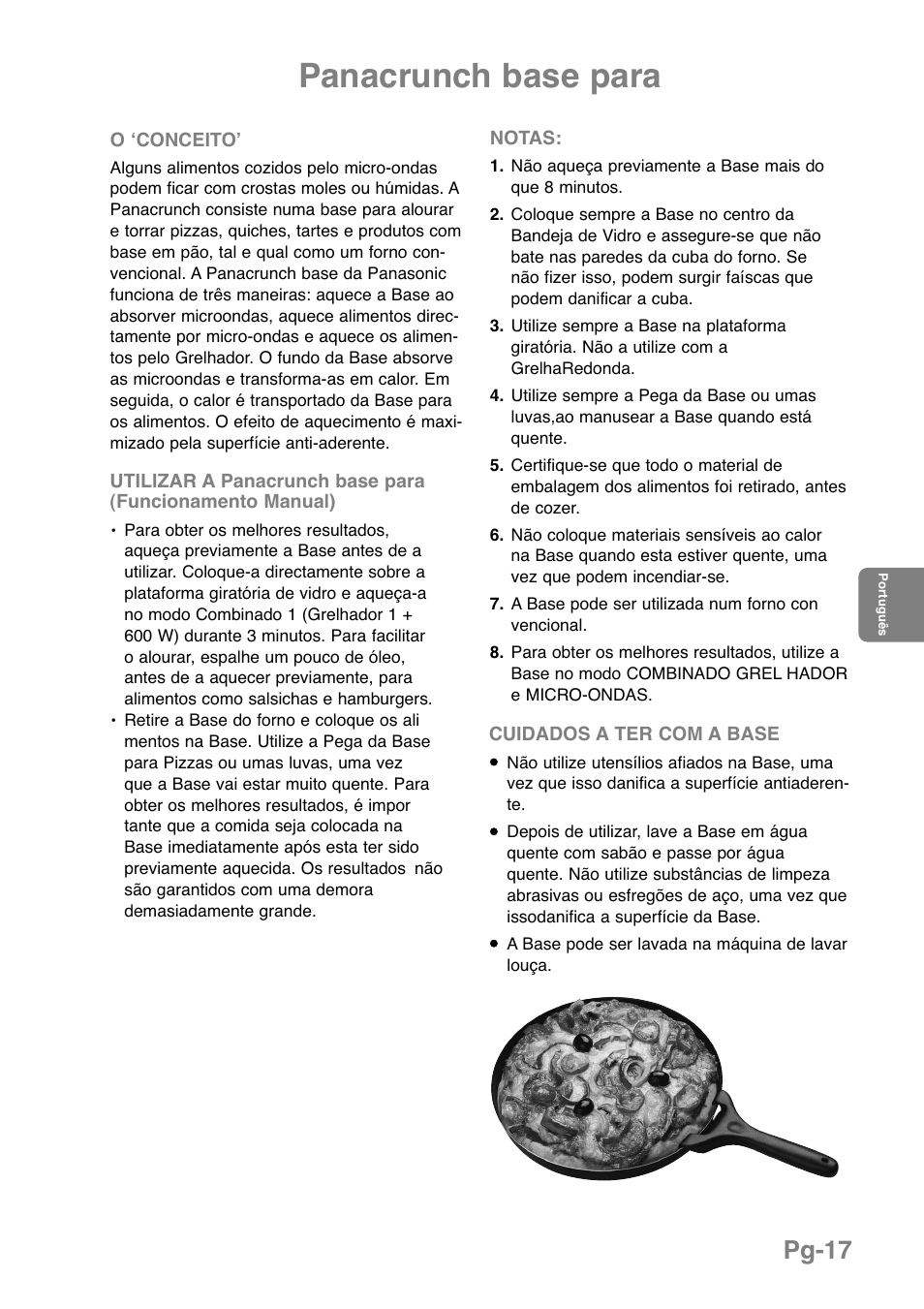 Panacrunch base para, Pg-17 | Panasonic NNGD369MEPG User Manual | Page 159 / 303