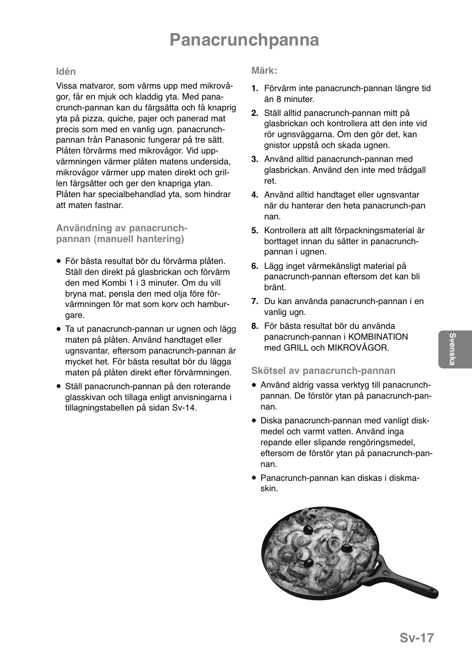 Panacrunchpanna, Sv-17 | Panasonic NNGD369MEPG User Manual | Page 179 / 303