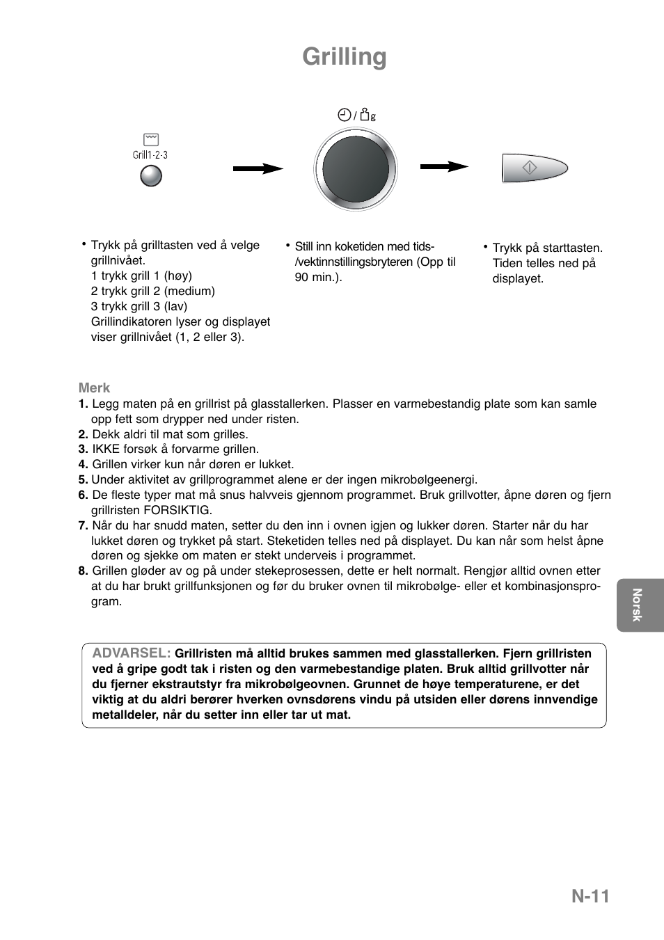 Grilling, N-11 | Panasonic NNGD369MEPG User Manual | Page 213 / 303