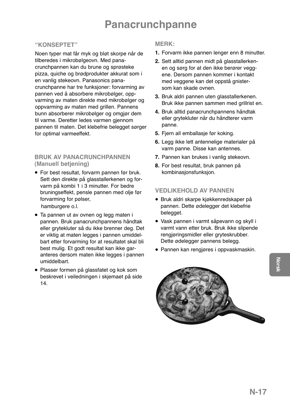 Panacrunchpanne, N-17 | Panasonic NNGD369MEPG User Manual | Page 219 / 303