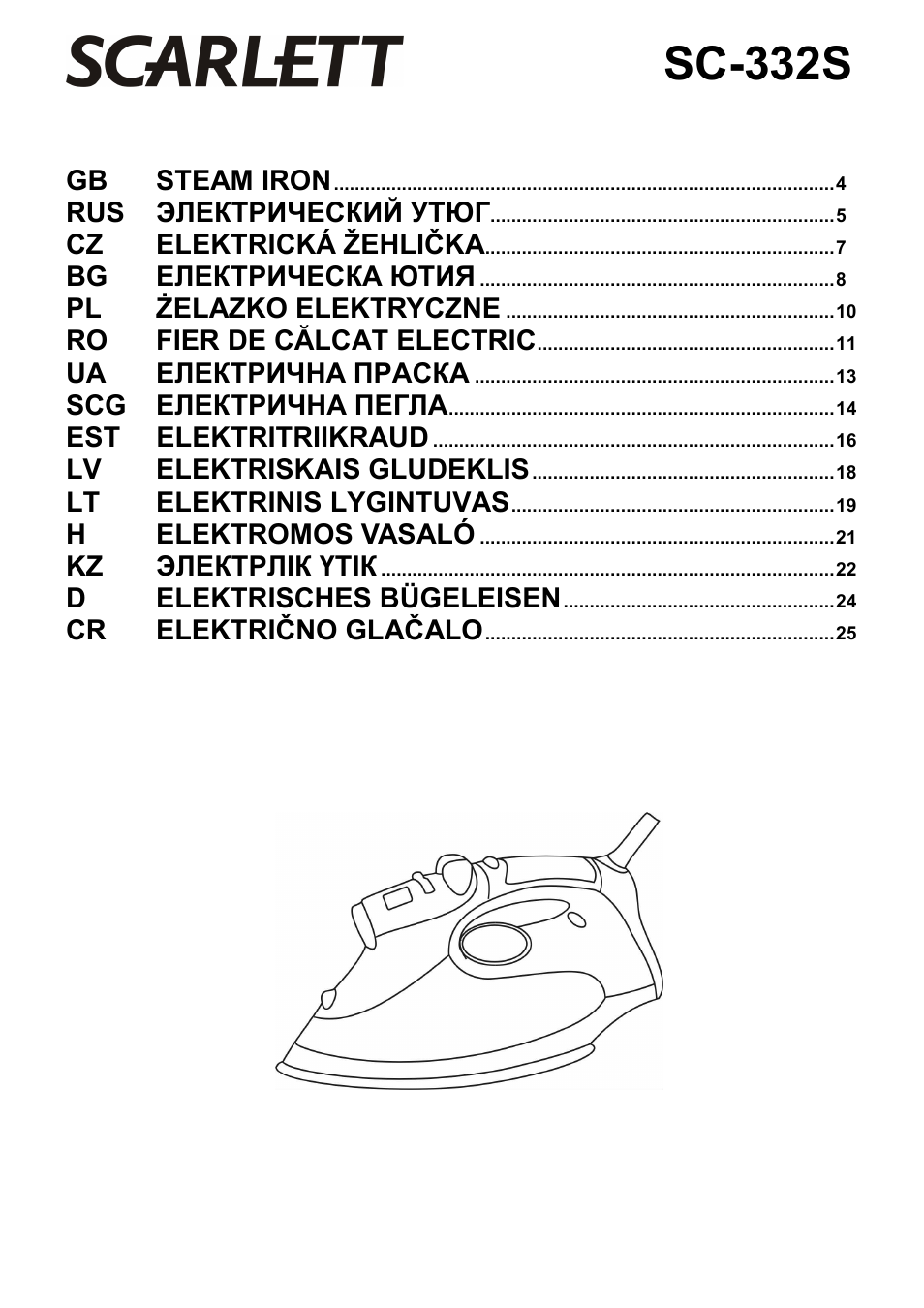 Scarlett SC-332S User Manual | 27 pages