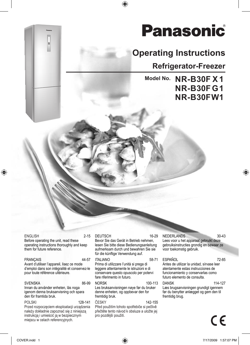 Panasonic NRB30FG1 User Manual | 156 pages