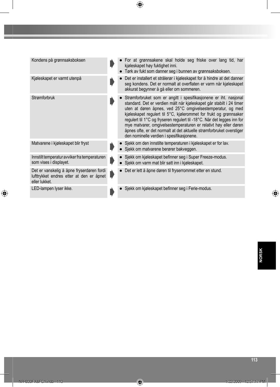 Panasonic NRB30FG1 User Manual | Page 113 / 156