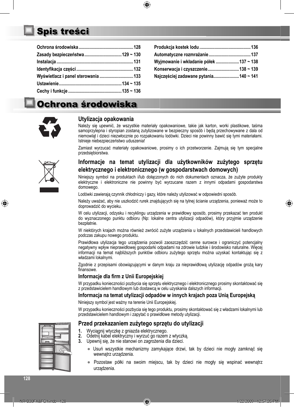 Panasonic NRB30FG1 User Manual | Page 128 / 156