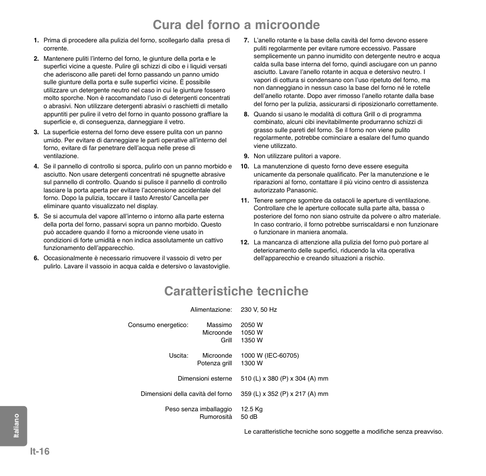 It-16 | Panasonic NNGD559WSPG User Manual | Page 134 / 137