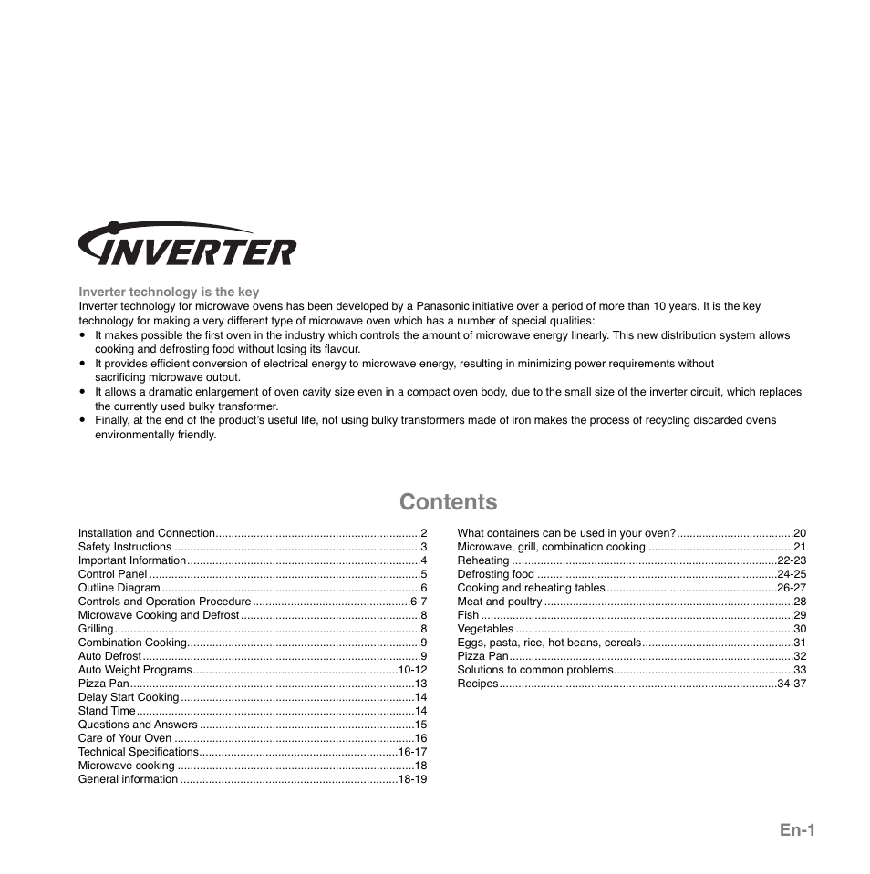 Panasonic NNGD559WSPG User Manual | Page 2 / 137
