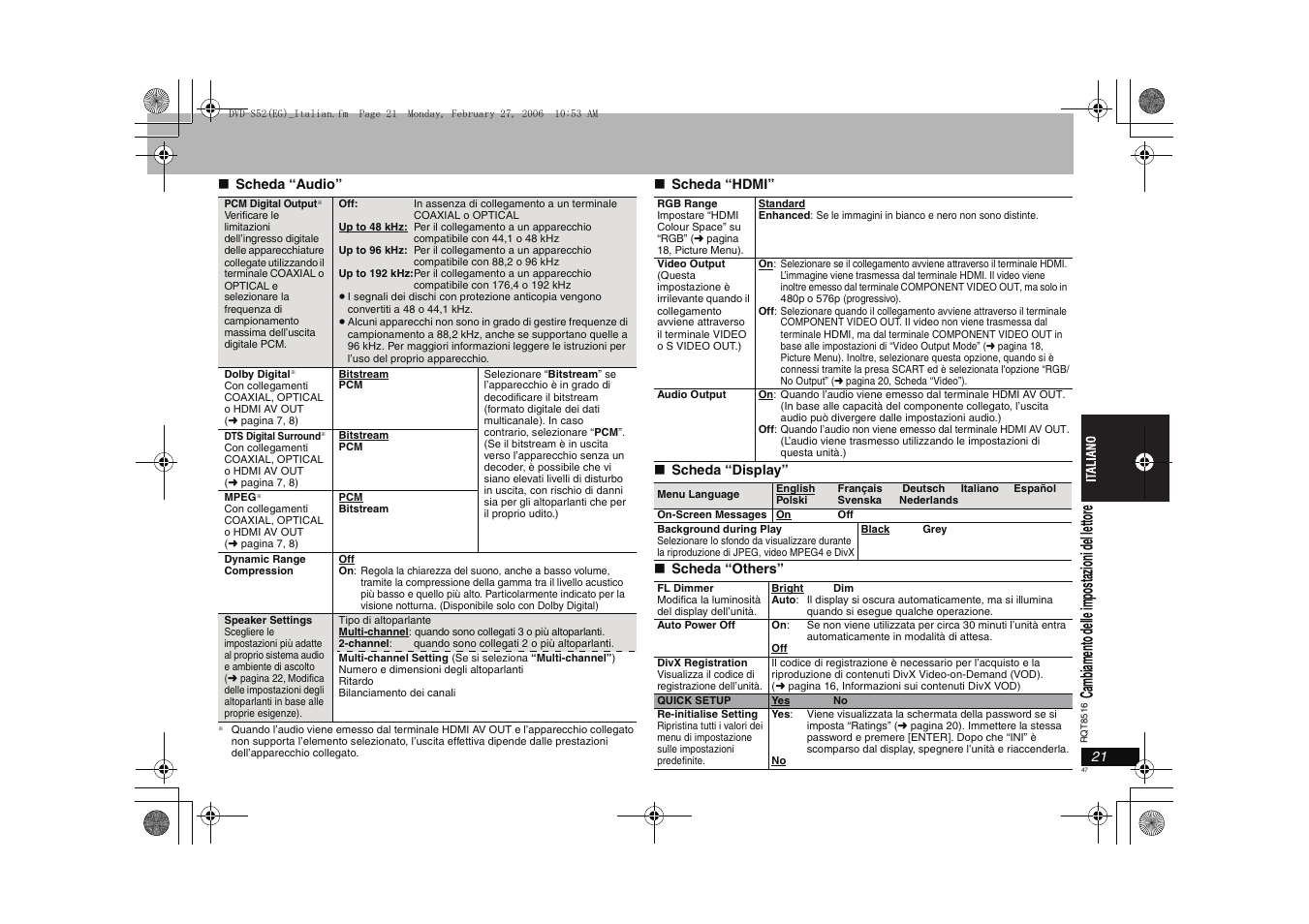 Panasonic DVDS52 User Manual | Page 47 / 80