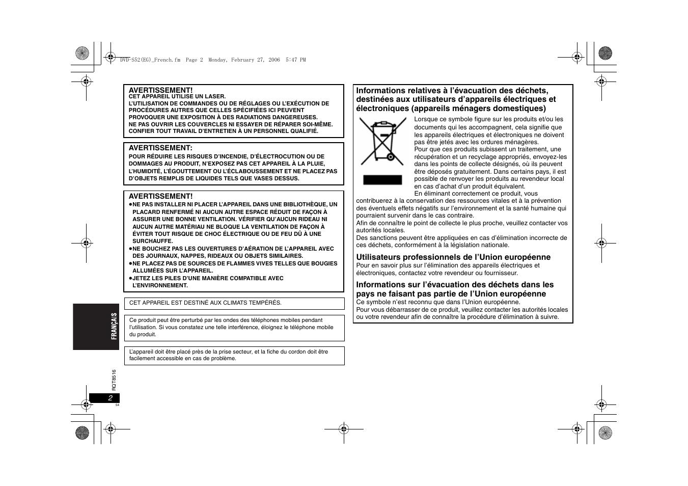 Panasonic DVDS52 User Manual | Page 54 / 80