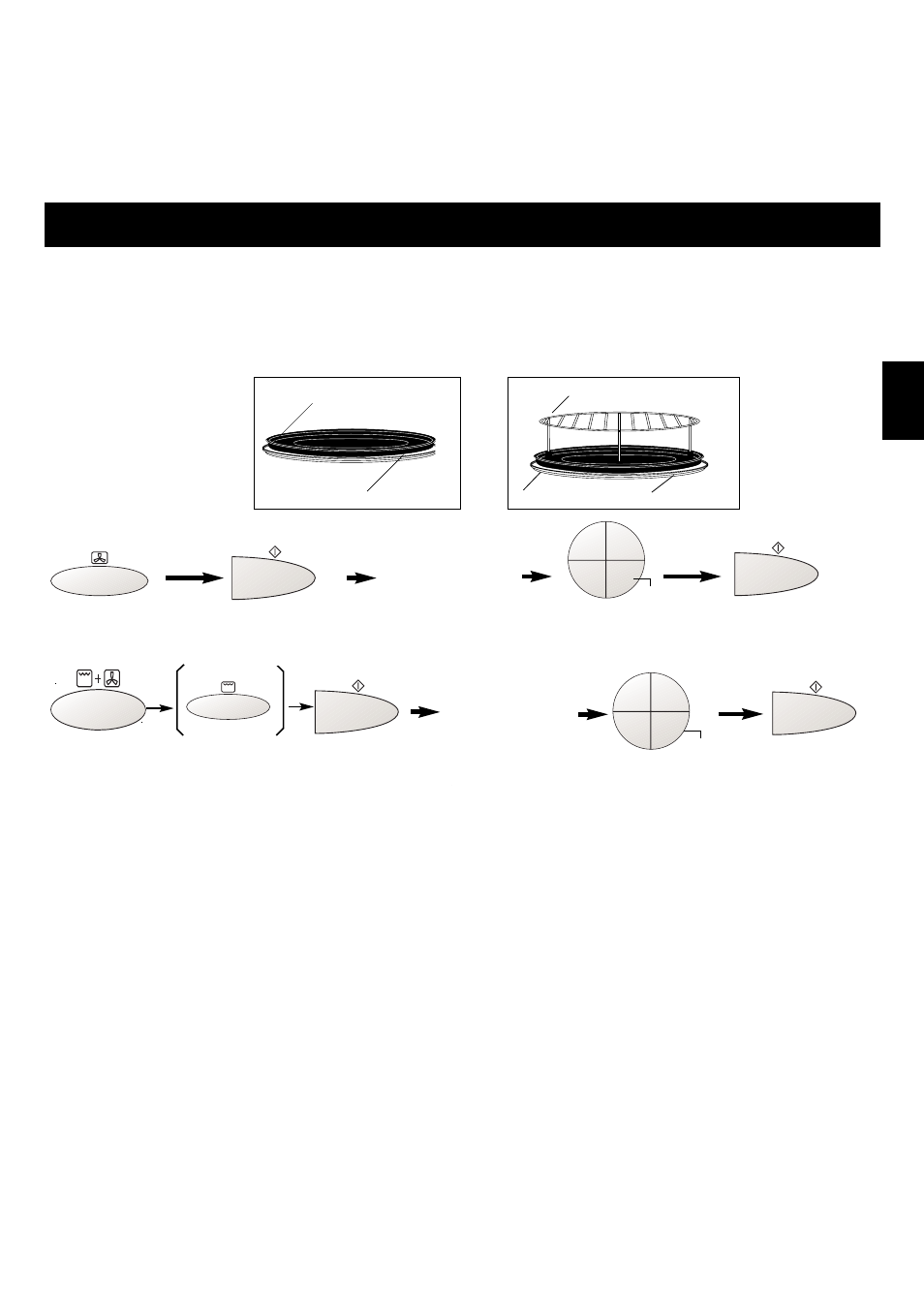 Heißluft/grillheißluft-betrieb, Kochen mit heißluft, D-11 | Zubehör: zum einstufigen kochen | Panasonic NNA813 User Manual | Page 33 / 128
