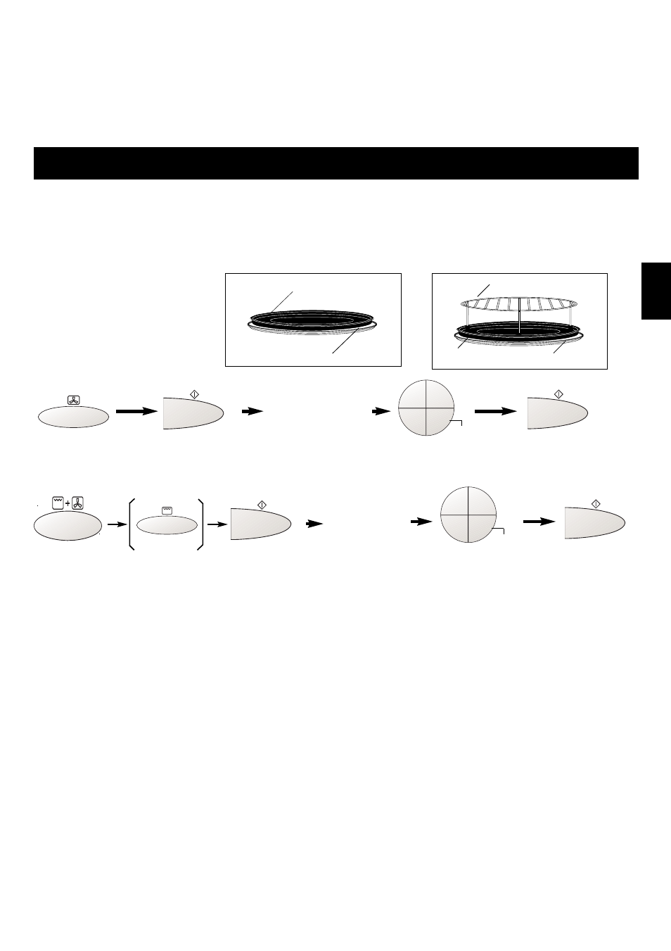 Koken met de hete lucht/grill + hete lucht-functie, Koken met hete lucht, Gril + hete lucht | Nl-11, Indien u het draaiplateau gebruikt, Hete lucht grill + hete lucht | Panasonic NNA813 User Manual | Page 54 / 128