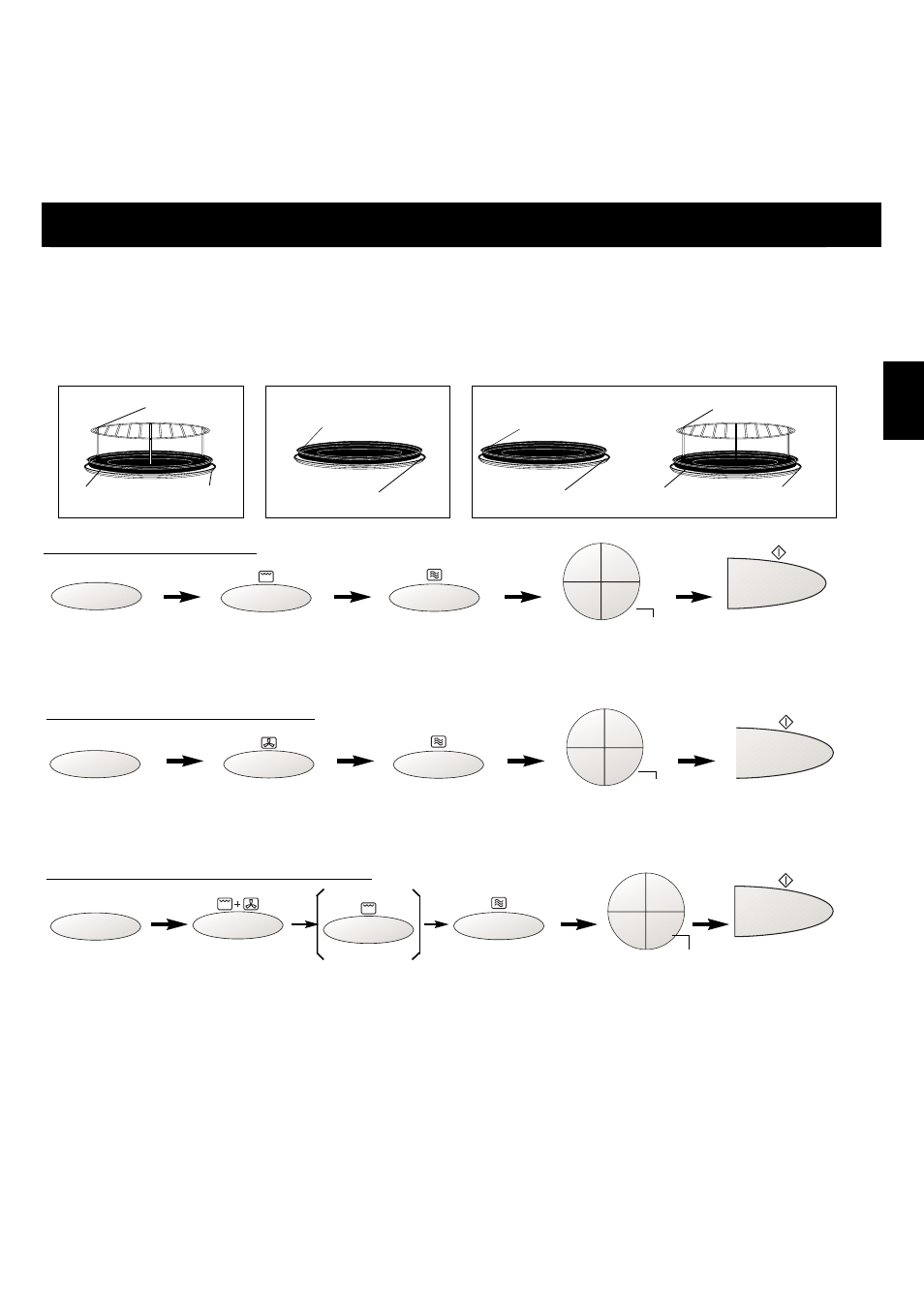 Combinatie koken, 1) grill + magnetron, 2) hete lucht + magnetron | 3) grill/hete lucht + magnetron, Gebruik van accessoires, Nl-13, Grill + magnetron hete lucht + magnetron, Grill/hete lucht + magnetron | Panasonic NNA813 User Manual | Page 56 / 128