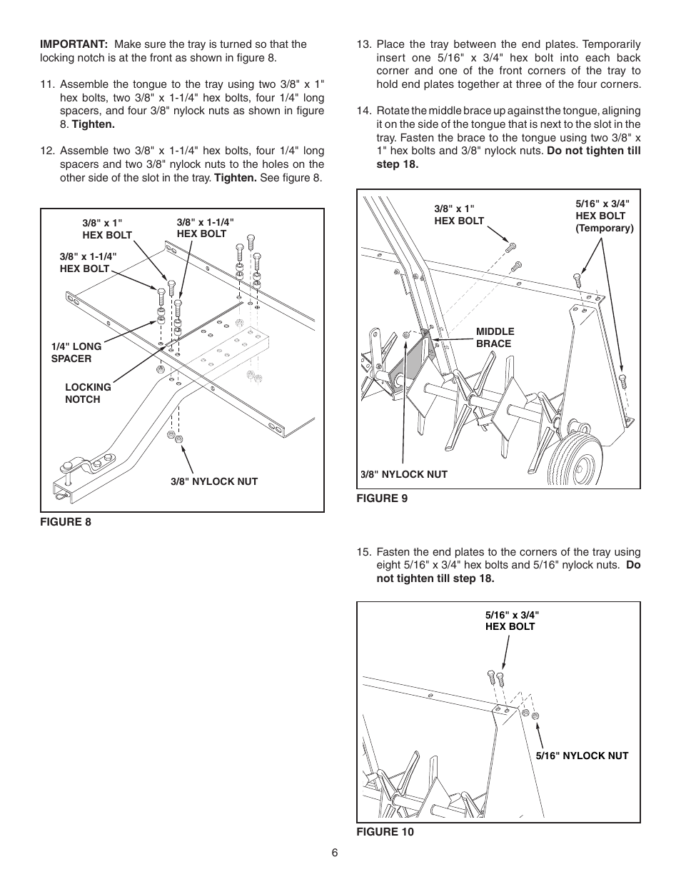 Agri-Fab 48" PLUG AERATOR 45-0299 User Manual | Page 6 / 12