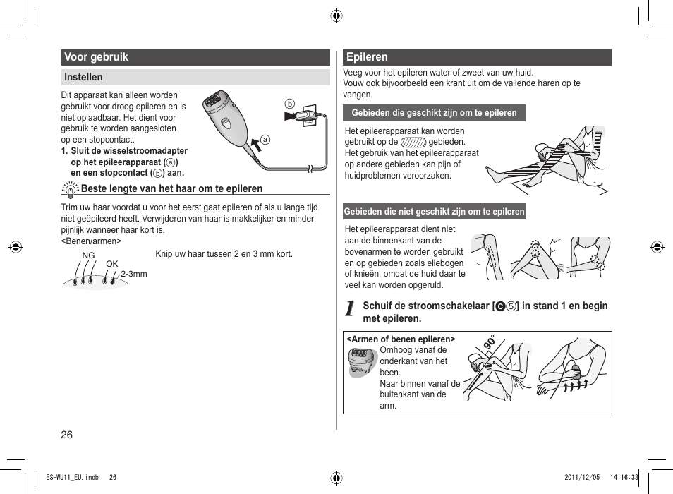 Panasonic ESWU11 User Manual | Page 26 / 74