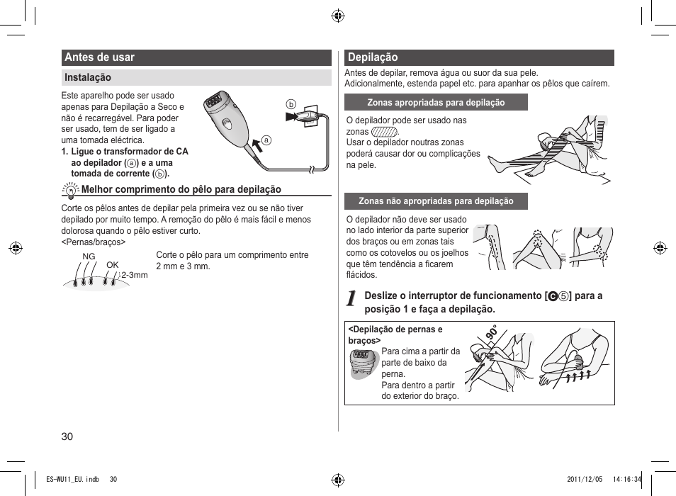 Panasonic ESWU11 User Manual | Page 30 / 74