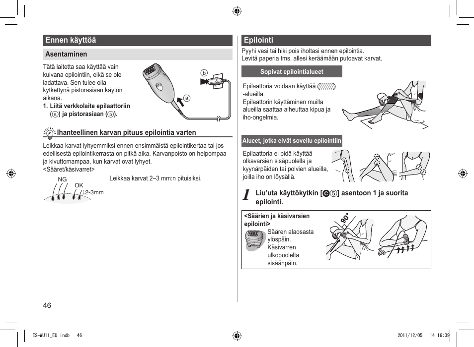 Panasonic ESWU11 User Manual | Page 46 / 74