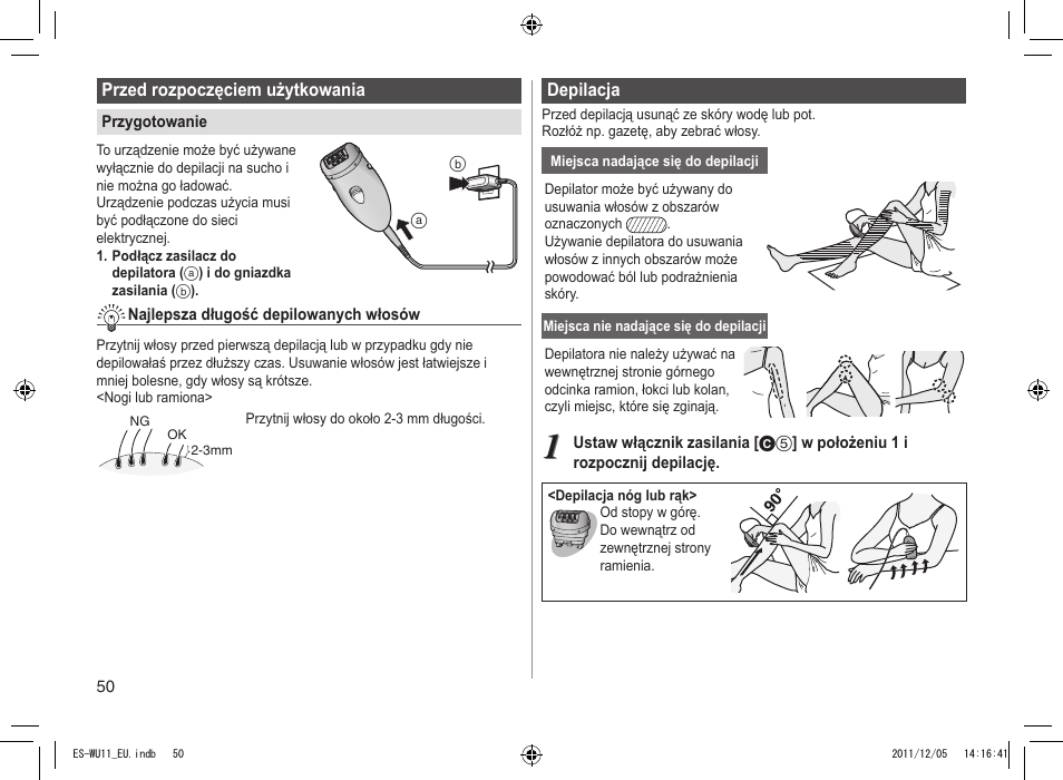 Panasonic ESWU11 User Manual | Page 50 / 74